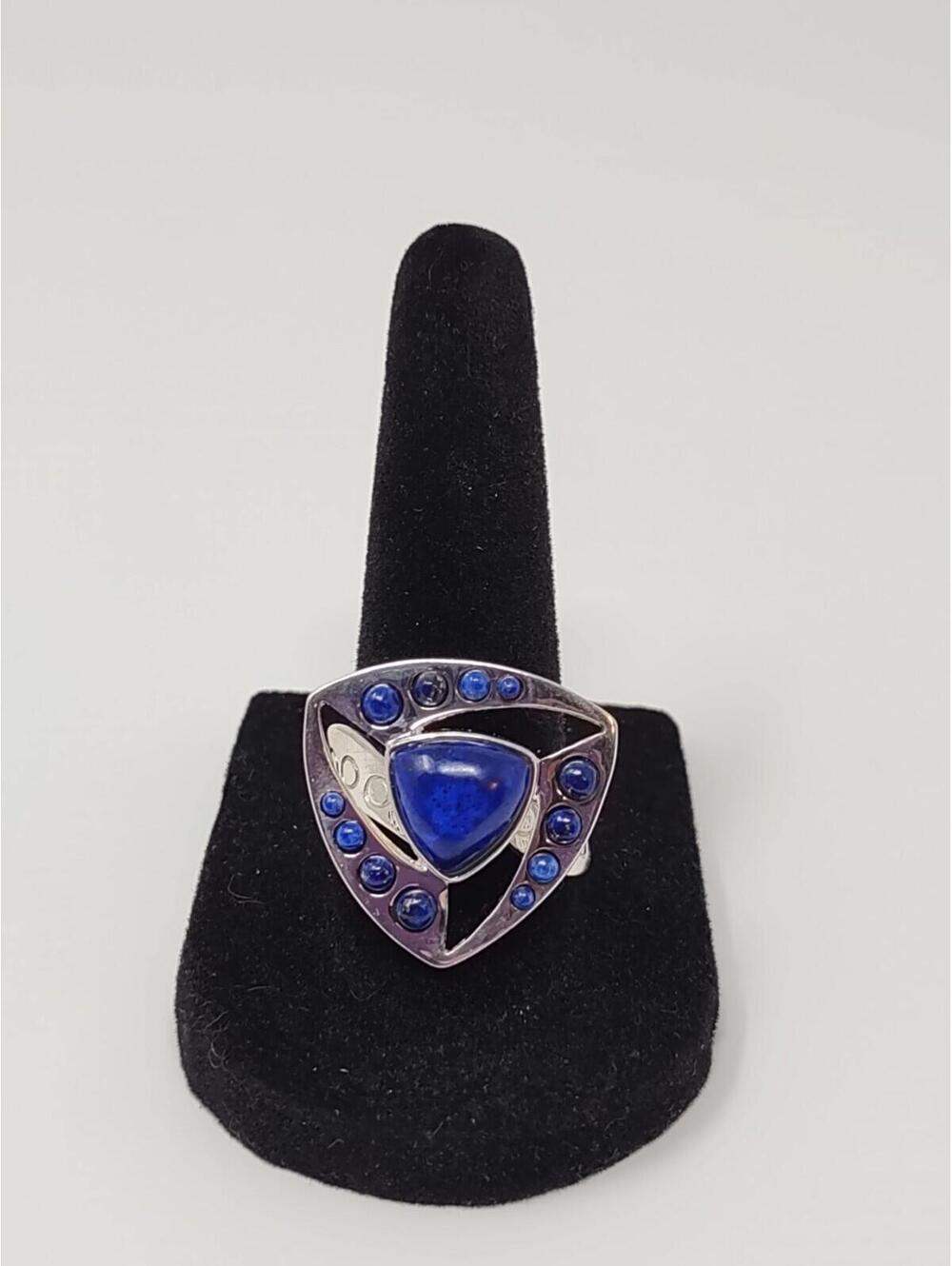 Jay King DTR Sterling Silver Lapis Lazuli Ring Size 8 925